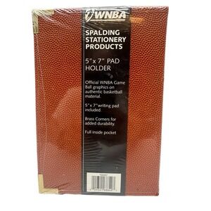 NBA-WMBA Stationery 5" x 7"‎ Writing Pad Binder Spalding Graphics (NEW!)